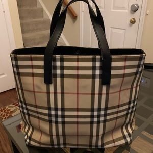Medium size Burberry bucket tote.